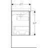 Тумба под раковину GEBERIT ACANTO 60 500.614.01.2